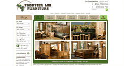 Desktop Screenshot of frontierlogfurniture.com